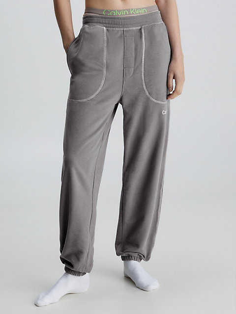 grey spodnie dresowe po domu - future shift dla kobiety - calvin klein