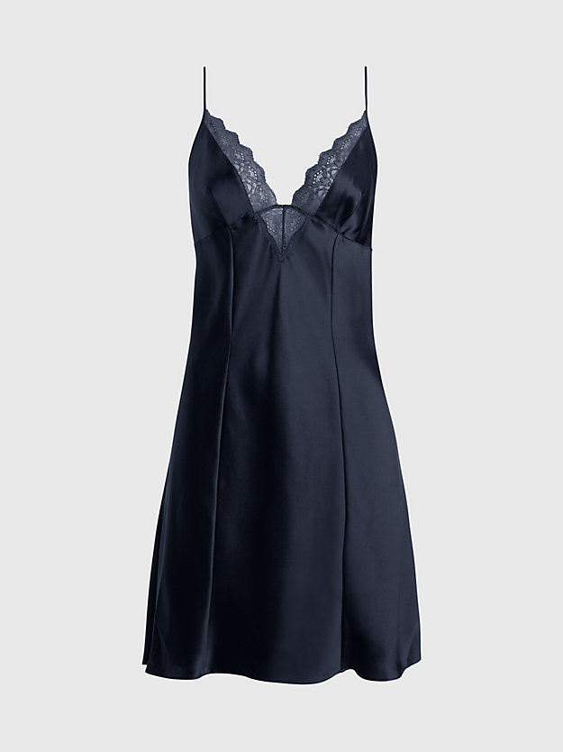 black silk and lace night dress for women calvin klein