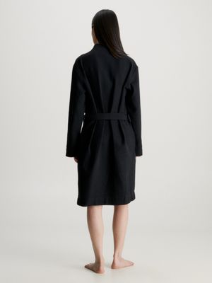 Waffle Cotton Bathrobe Calvin Klein® 000QS7053EUB1