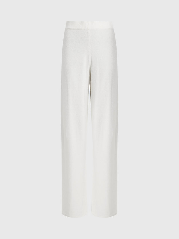 ivory soft knit lounge pants for women calvin klein
