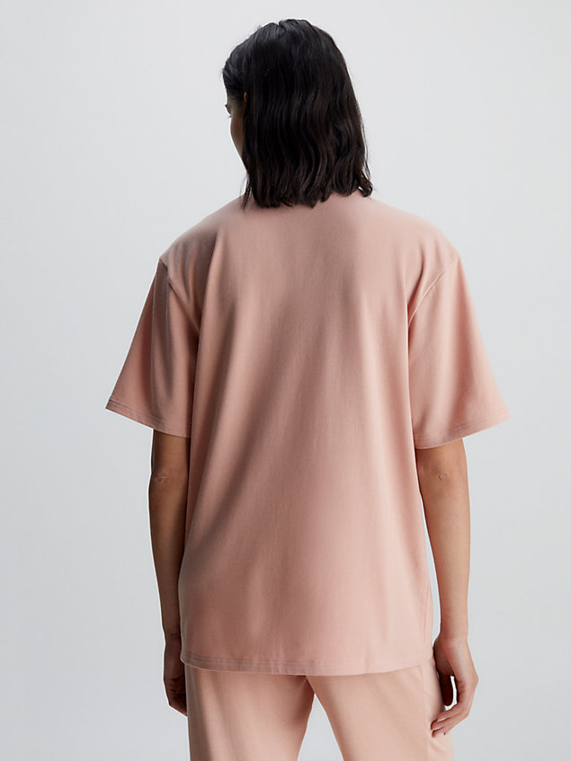 beige pyjama top - pure cotton for women calvin klein