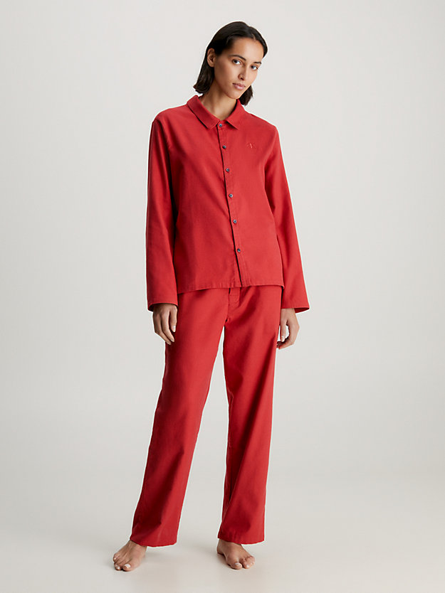 jazberry jam flannel pyjama set for women calvin klein