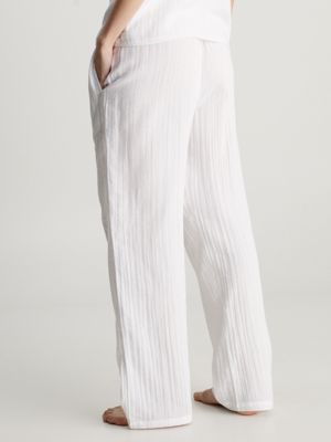 Calvin klein linen pants hot sale womens