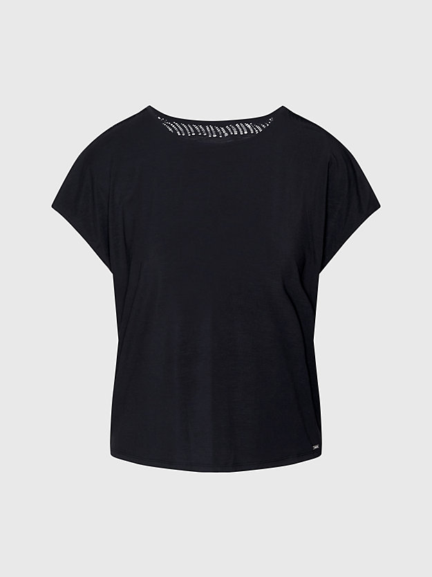 black pyjama top - minimalist for women calvin klein