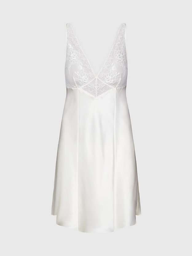 ivory silk and lace night dress for women calvin klein