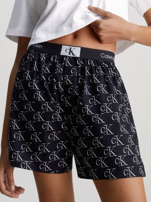 Calvin Klein Pajama shorts CK96 in black/ white