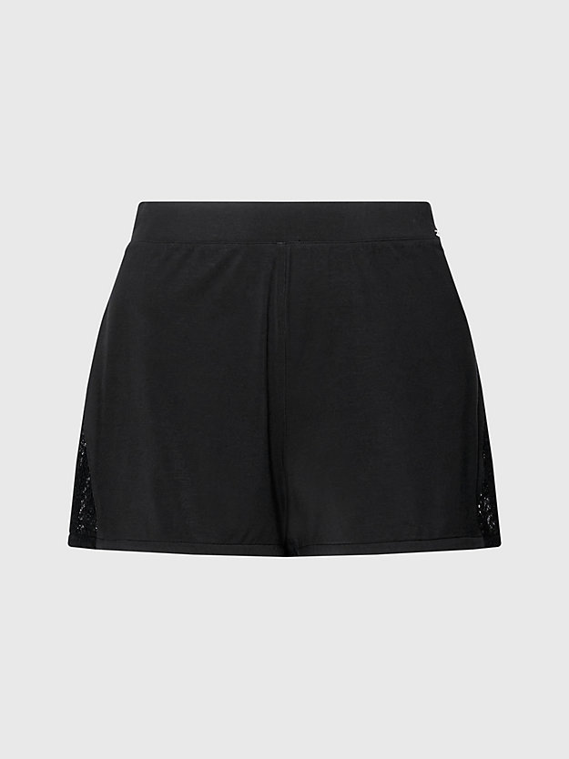 black pyjama shorts - minimalist for women calvin klein
