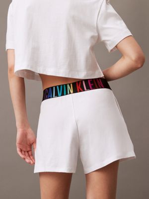 white w/ ombre pride wb lounge shorts - intense power pride for women calvin klein