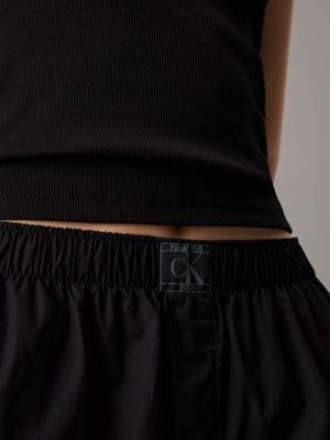 pantalon de pyjama - ck established black pour femmes calvin klein