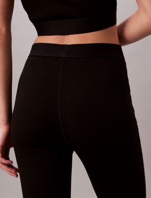 black lounge leggings - modern rib for women calvin klein