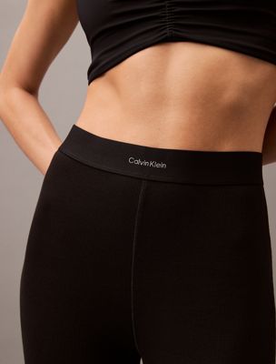 black lounge leggings - modern rib for women calvin klein