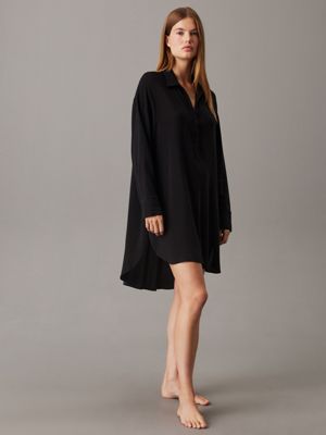 black night shirt dress for women calvin klein