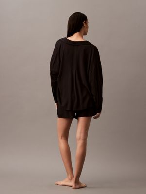 black pyjama top for women calvin klein