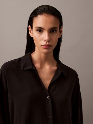 black pyjama top for women calvin klein