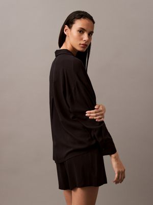 black pyjama top for women calvin klein