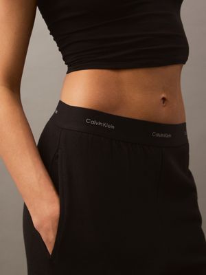 black lounge joggers - modern terry for women calvin klein