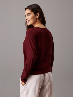 rusted root lounge long sleeve t-shirt for women calvin klein