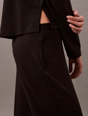 black pyjama pants - ultra soft modal for women calvin klein