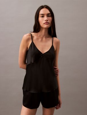 black cami pyjama top - ck instinct for women calvin klein