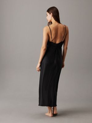 black silk night dress for women calvin klein