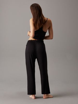 black pyjama pants - ck attraction for women calvin klein