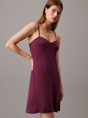 mauve wine night dress - ck attraction for women calvin klein