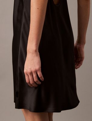 black satin night dress - ck instinct for women calvin klein