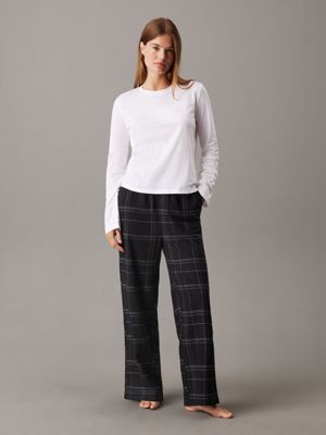 multi cotton pyjama set for women calvin klein