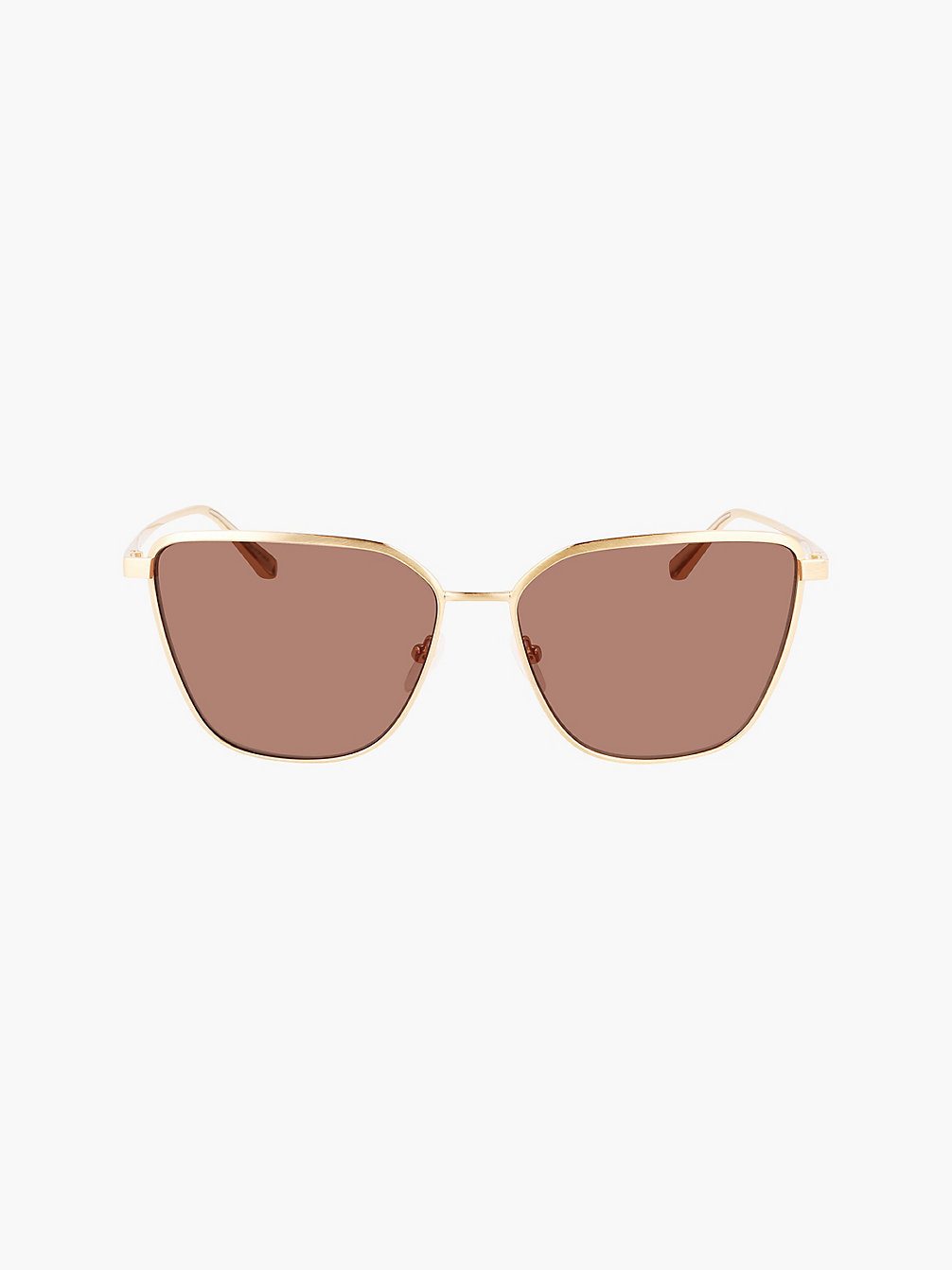 GOLD / BROWN Square Sunglasses Ck22104s undefined women Calvin Klein