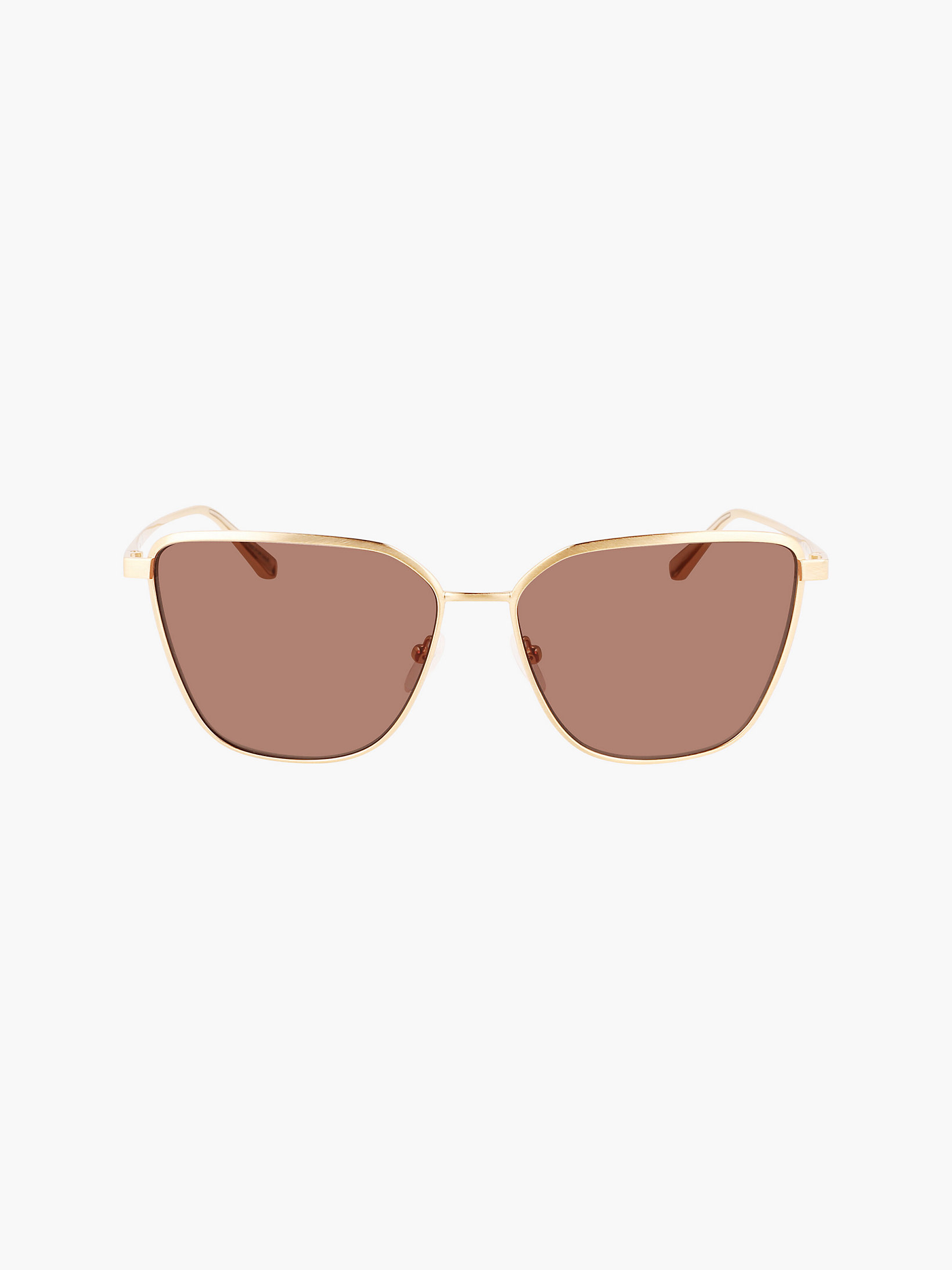 Gold / Brown Square Sunglasses Ck22104s undefined women Calvin Klein