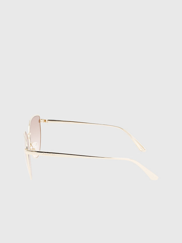 gold/blush prostokątne okulary przeciwsłoneczne ck22113s dla kobiety - calvin klein