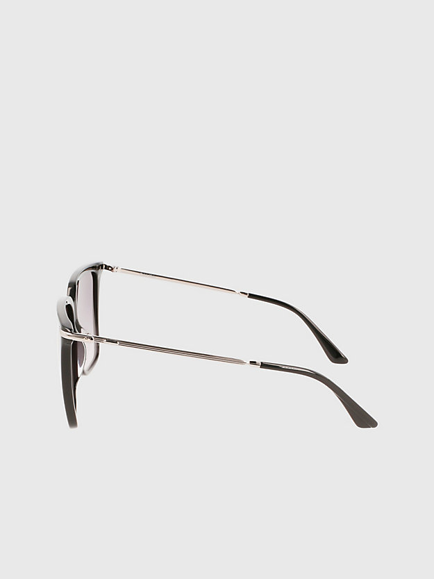 black rechthoekige zonnebril ck22531s voor dames - calvin klein