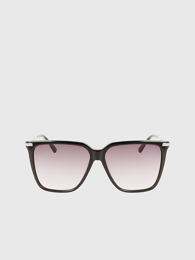 black rechteckige sonnenbrille ck22531s für damen - calvin klein