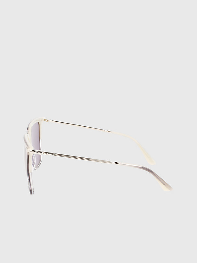 grey rechthoekige zonnebril ck22531s voor dames - calvin klein