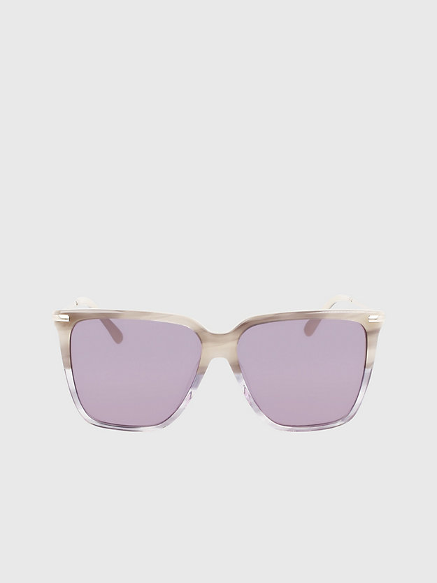 striped grey rectangle sunglasses ck22531s for women calvin klein