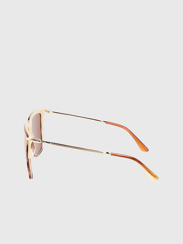 brown rectangle sunglasses ck22531s for women calvin klein
