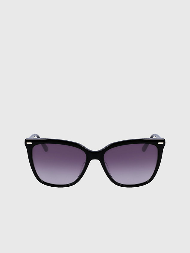 black rechteckige sonnenbrille ck22532s für damen - calvin klein
