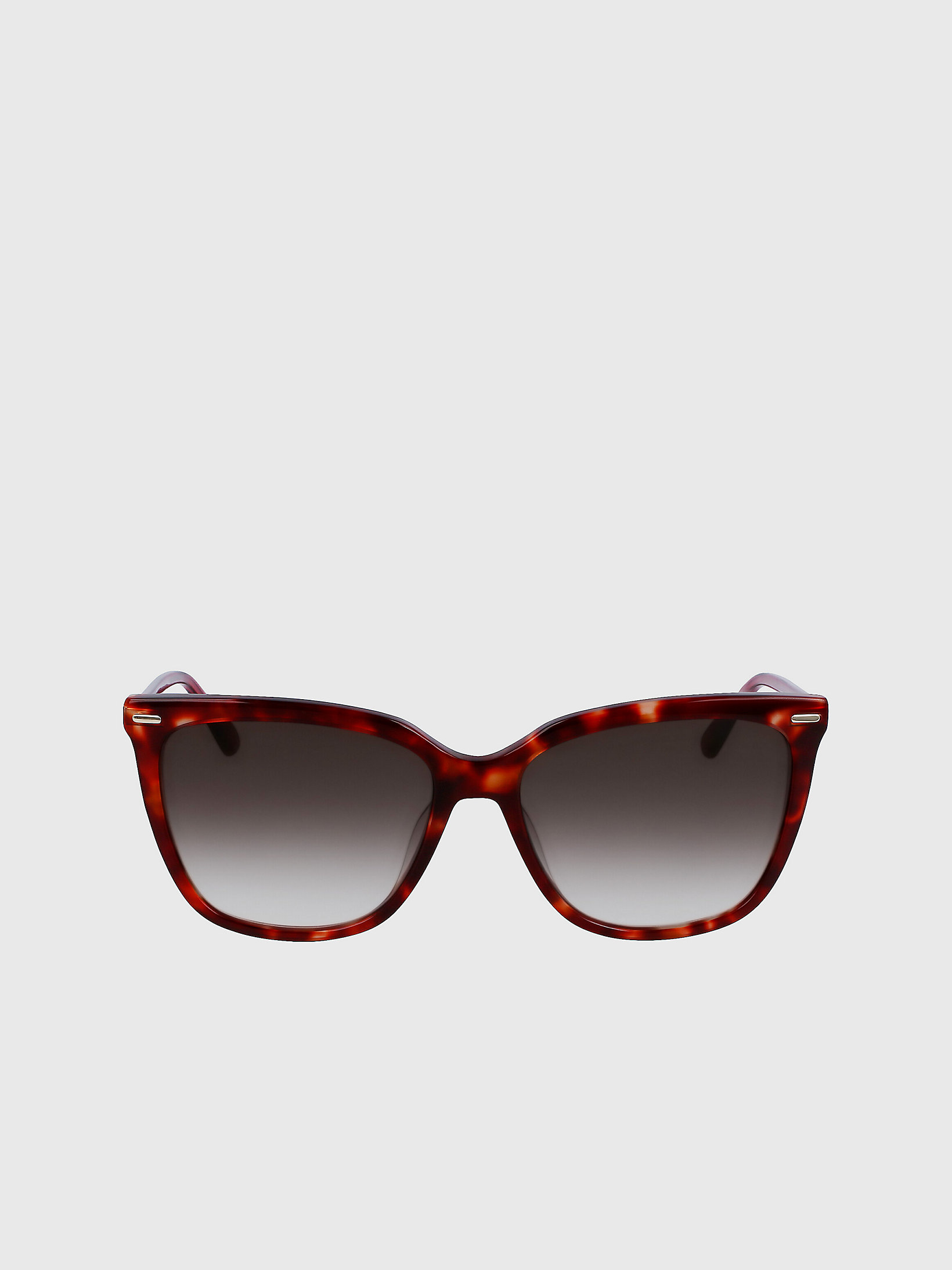 Burgundy Havana Rectangle Sunglasses Ck22532s undefined women Calvin Klein
