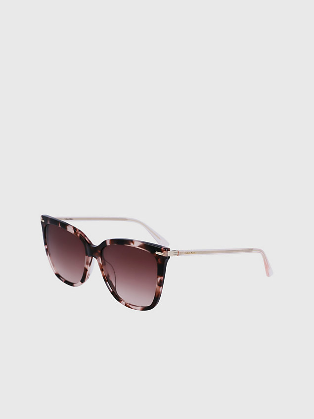 lunettes de soleil rectangulaires ck22532s pink pour femmes calvin klein