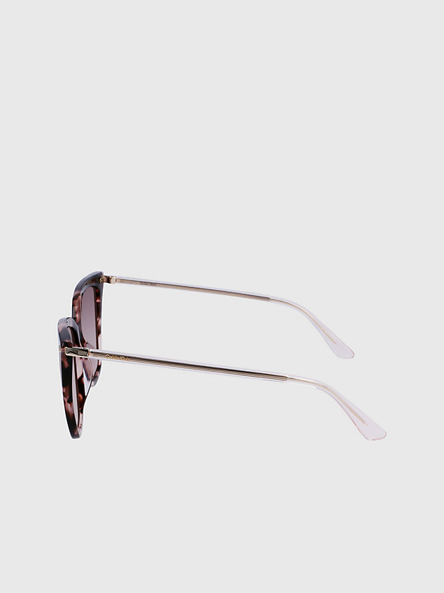 pink rechteckige sonnenbrille ck22532s für damen - calvin klein
