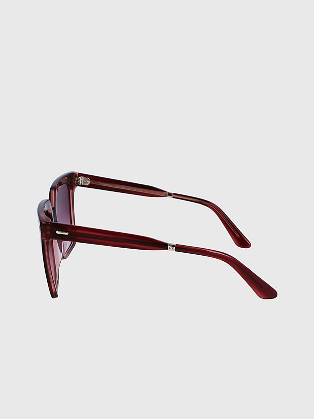 burgundy square sunglasses ck22534s for women calvin klein
