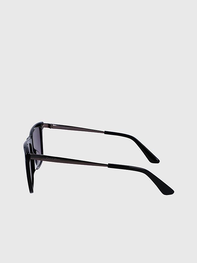 lunettes de soleil rectangulaires ck22536s black pour hommes calvin klein