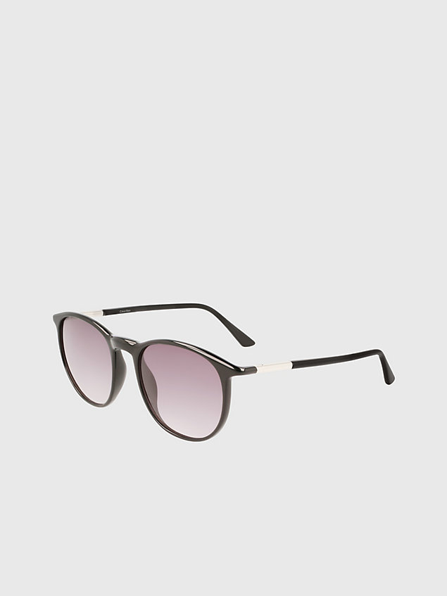 black round sunglasses ck22537s for unisex calvin klein