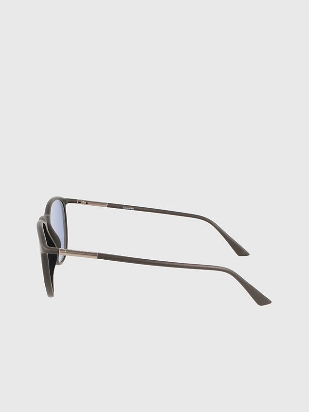 black round sunglasses ck22537s for unisex calvin klein