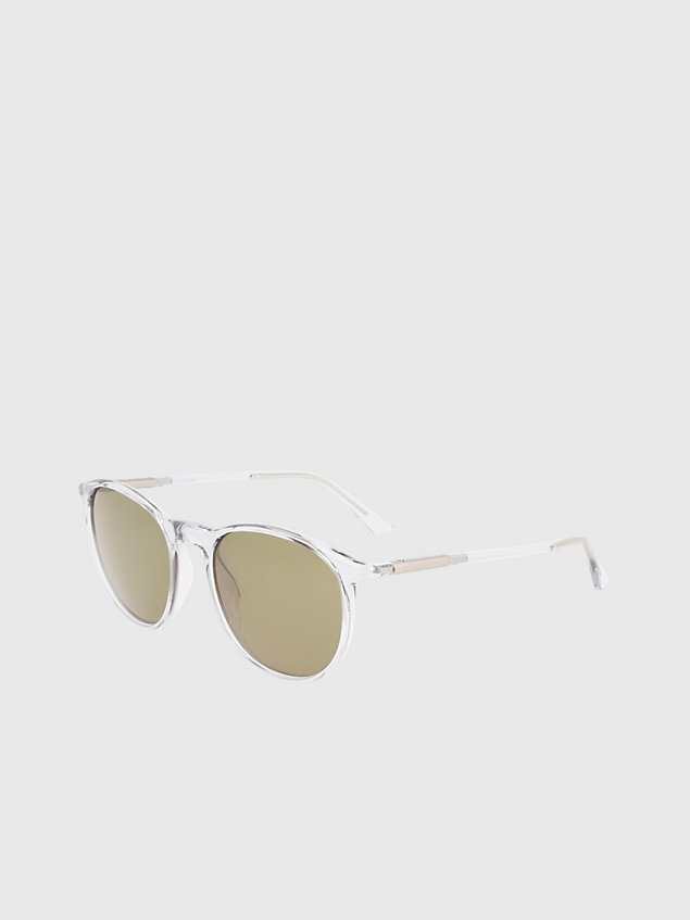 grey round sunglasses ck22537s for unisex calvin klein