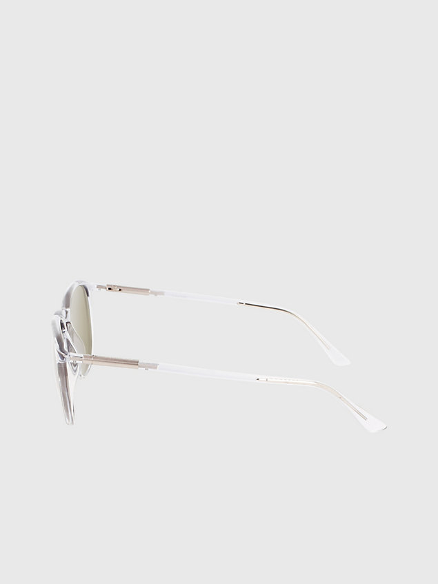 grey ronde zonnebril ck22537s voor unisex - calvin klein