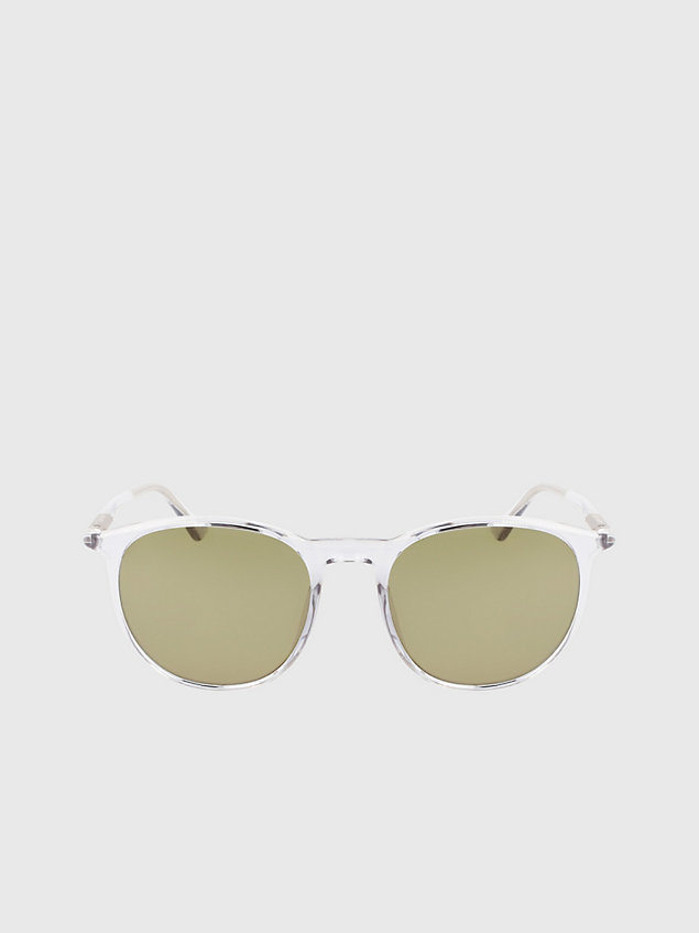 grey round sunglasses ck22537s for unisex calvin klein