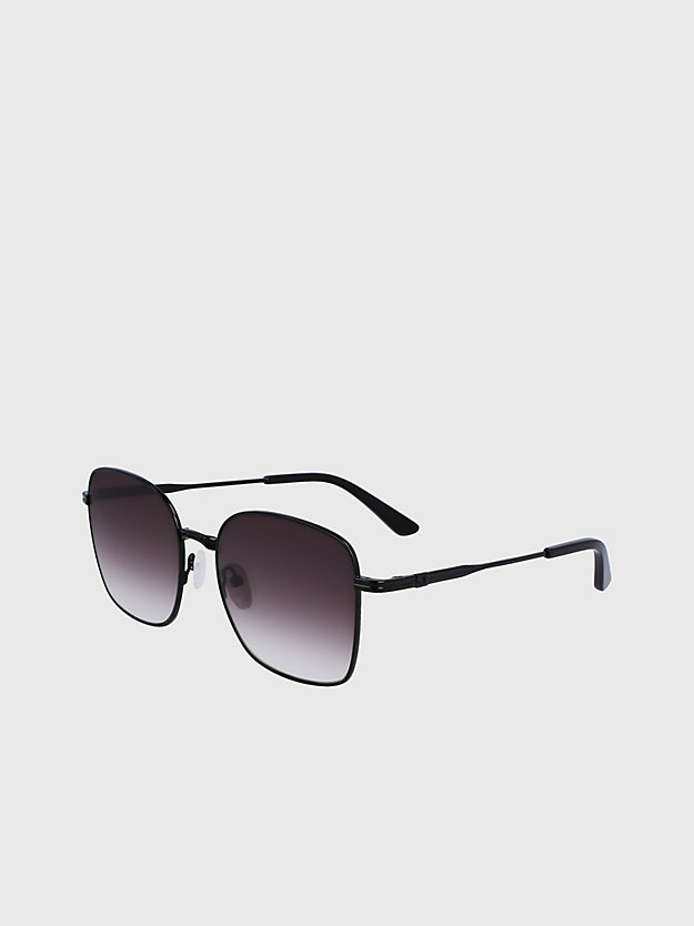 lunettes de soleil rectangulaires ck23100s black pour femmes calvin klein