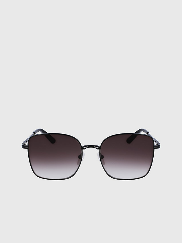 black rechthoekige zonnebril ck23100s voor dames - calvin klein