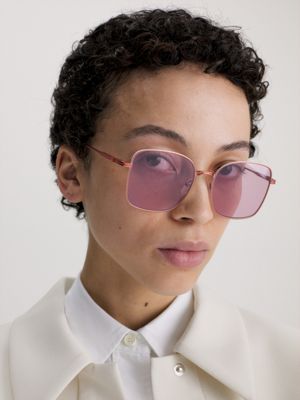 Calvin Klein Sonnenbrille Damen Maedchen Light Ruthenium - Trendyol